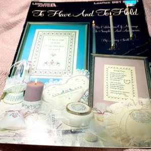 To Have and to Hold. Cross stitch. Vintage 1990. by Mary Scott #1350